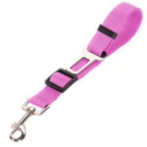 Adjustable Nylon Doggie Seatbelt-Keep Your Dog Safe In The Car! * Pink and Green